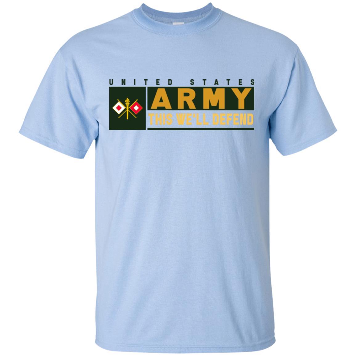 US Army Signal Corps- This We'll Defend T-Shirt On Front For Men-TShirt-Army-Veterans Nation
