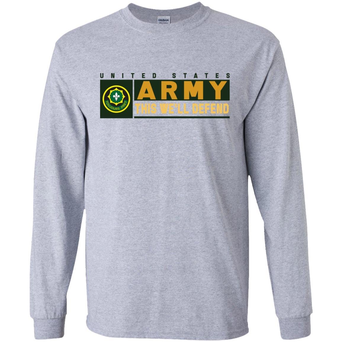 US Army 2ND CAVALRY REGIMENT- This We'll Defend T-Shirt On Front For Men-TShirt-Army-Veterans Nation