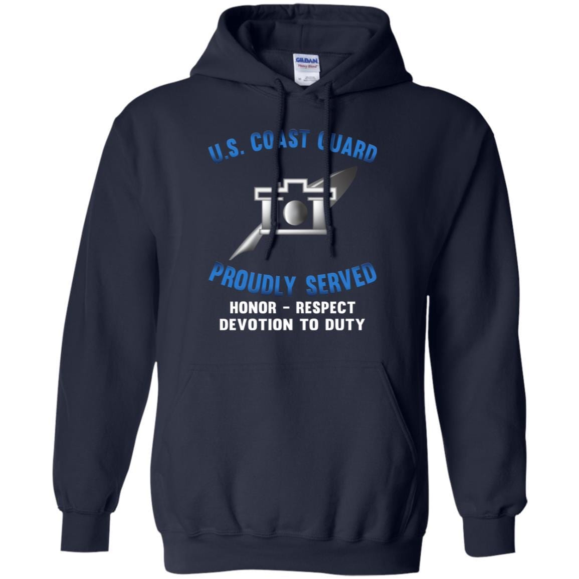 USCG PUBLIC AFFAIRS SPECIALIST PA Logo Proudly Served T-Shirt For Men On Front-TShirt-USCG-Veterans Nation