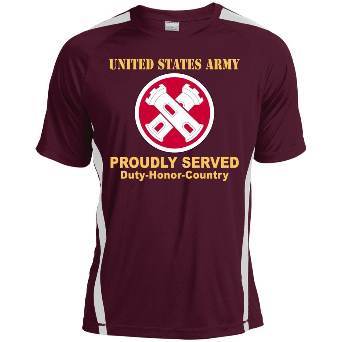 Military T-Shirt "16TH ENGINEER BRIGADE- Proudly Served On" Front For Men-TShirt-General-Veterans Nation