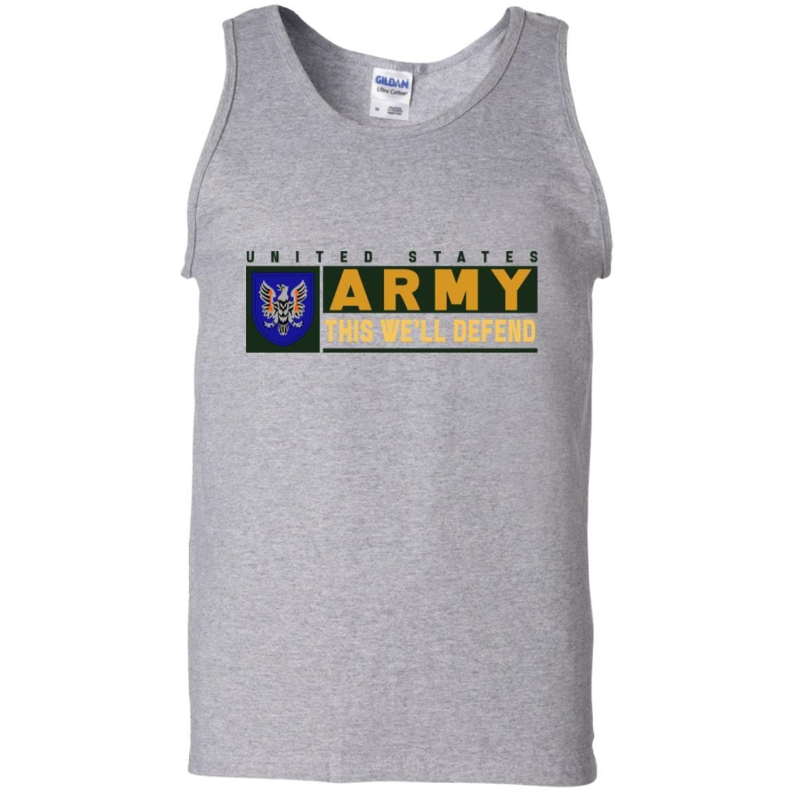 US Army 11TH AVIATION COMMAND- This We'll Defend T-Shirt On Front For Men-TShirt-Army-Veterans Nation