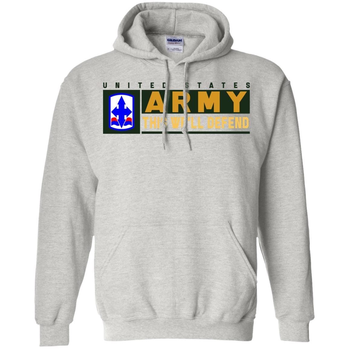 US Army 29TH INFANTRY BRIGADE COMBAT TEAM CSIB- This We'll Defend T-Shirt On Front For Men-TShirt-Army-Veterans Nation