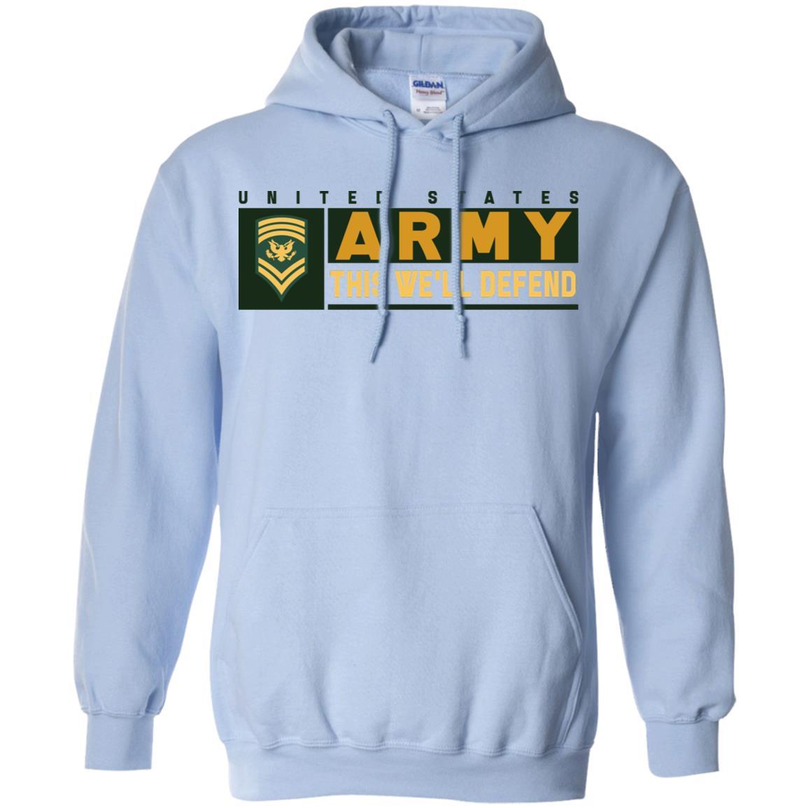 US Army E-9 SPC This We Will Defend T-Shirt On Front For Men-TShirt-Army-Veterans Nation