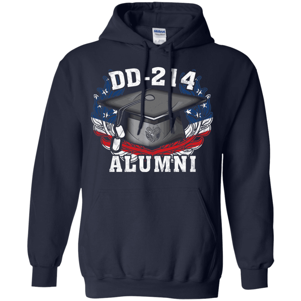 Military T-Shirt "DD 214 Alumni Veteran" Front-TShirt-General-Veterans Nation