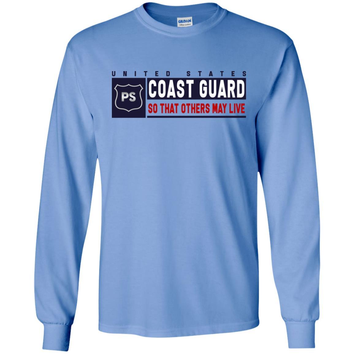 USCG PORT SECURITY SPECIALIST PS Logo- So that others may live Long Sleeve - Pullover Hoodie-TShirt-USCG-Veterans Nation