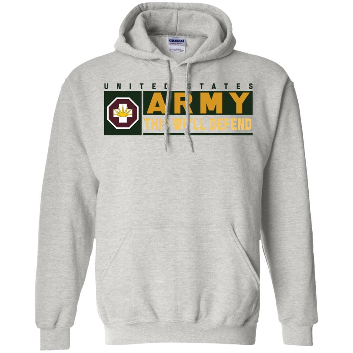 US Army 8TH MEDICAL BRIGADE- This We'll Defend T-Shirt On Front For Men-TShirt-Army-Veterans Nation