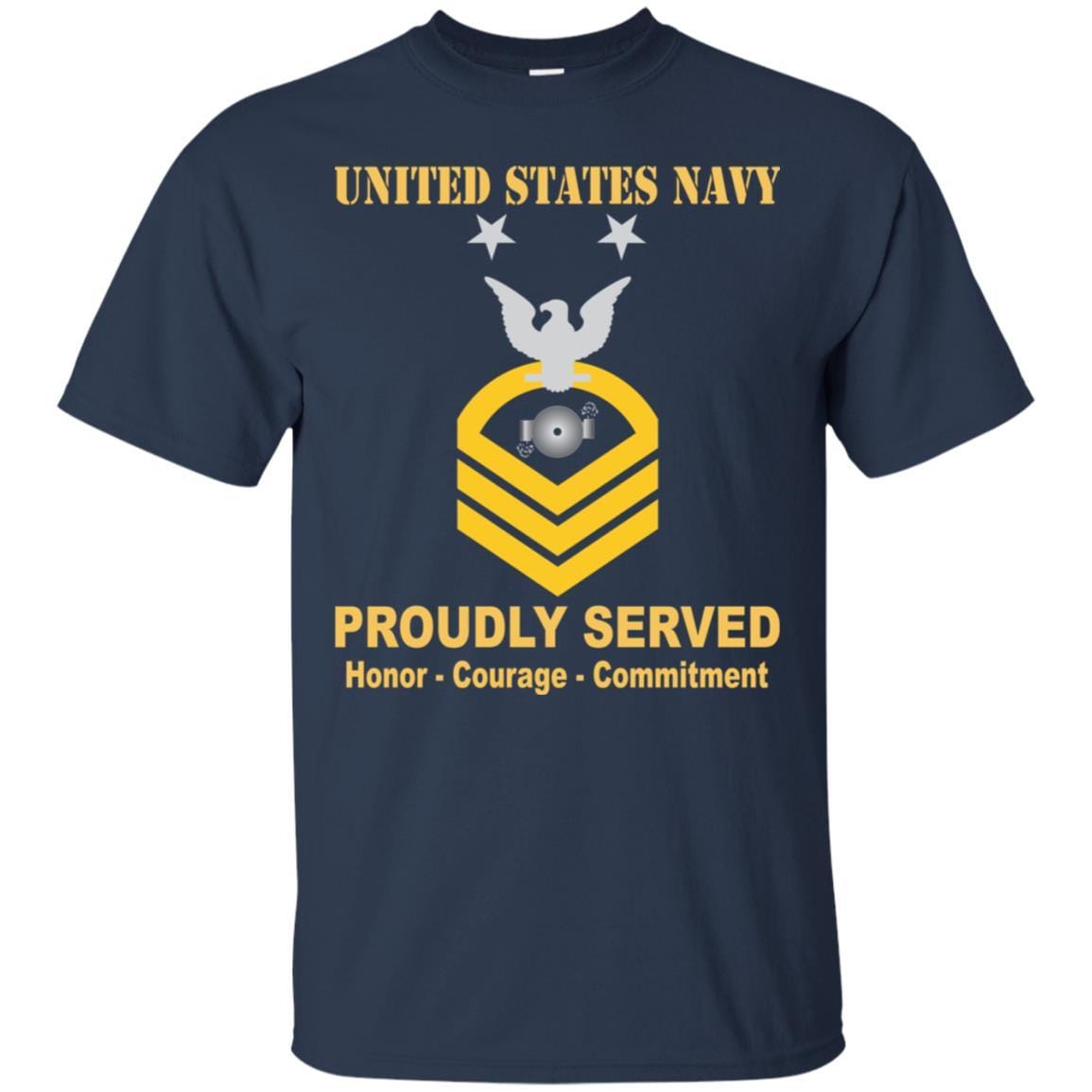 U.S Navy Boiler technician Navy BT E-9 Rating Badges Proudly Served T-Shirt For Men On Front-TShirt-Navy-Veterans Nation