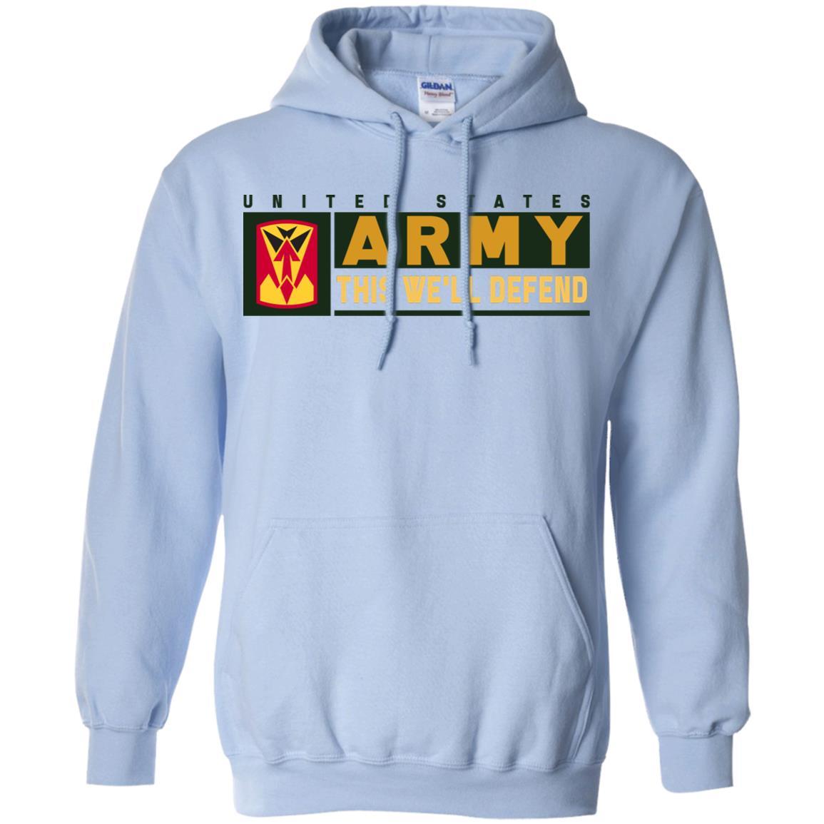 US Army 35TH AIR DEFENSE ARTILLERY BRIGADE CSIB- This We'll Defend T-Shirt On Front For Men-TShirt-Army-Veterans Nation