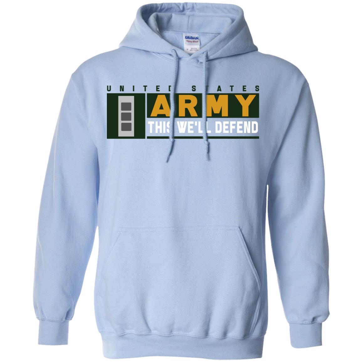 US Army W-3 This We Will Defend Long Sleeve - Pullover Hoodie-TShirt-Army-Veterans Nation