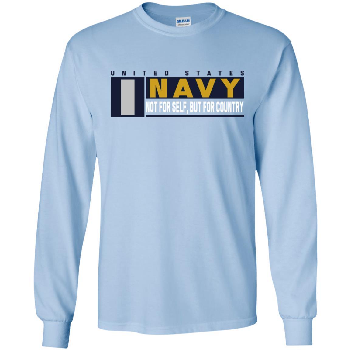 US Navy O-2 Lieutenant Junior Grade O2 LTJG Not For Self, But For Country Long Sleeve - Pullover Hoodie-TShirt-Navy-Veterans Nation