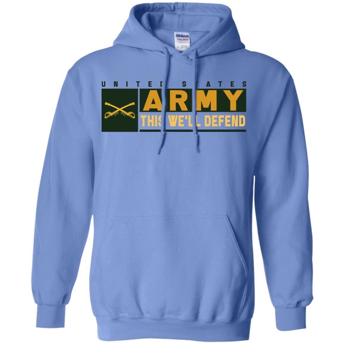 Military T-Shirt "United States Cavalry- This We'll Defend On" Front For Men-TShirt-General-Veterans Nation