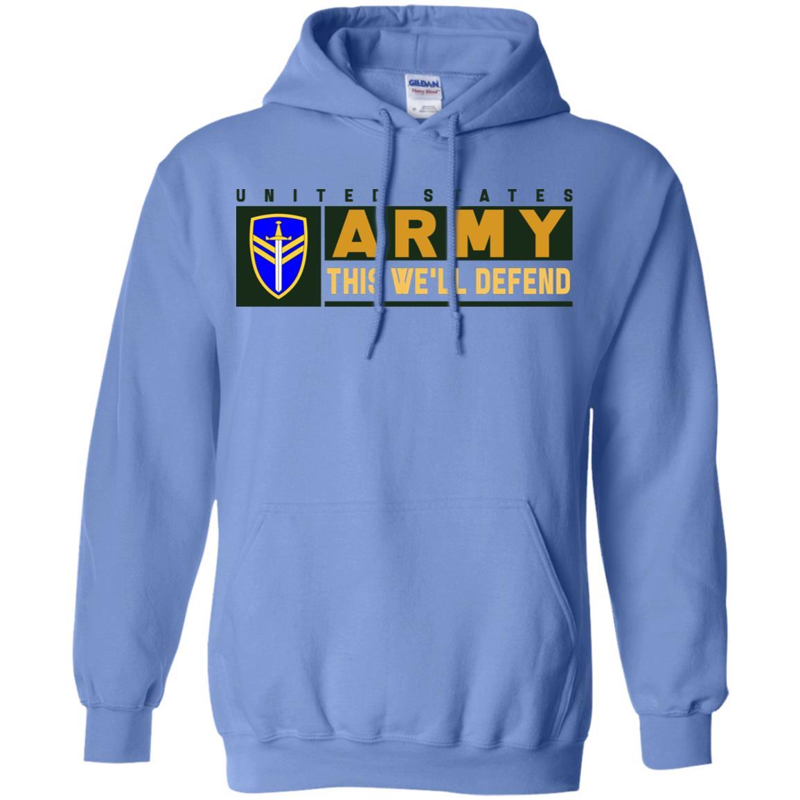 US Army 2ND SUPPORT COMMAND- This We'll Defend T-Shirt On Front For Men-TShirt-Army-Veterans Nation
