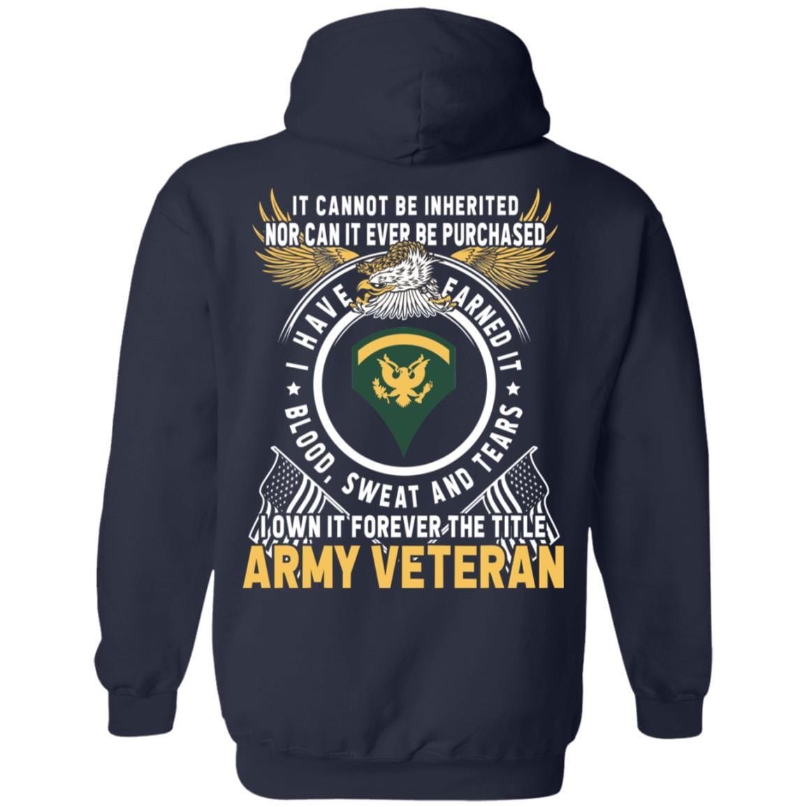 US Army E-5 SPC E5 Specialist Ranks T-Shirt For Men On Back-TShirt-Army-Veterans Nation