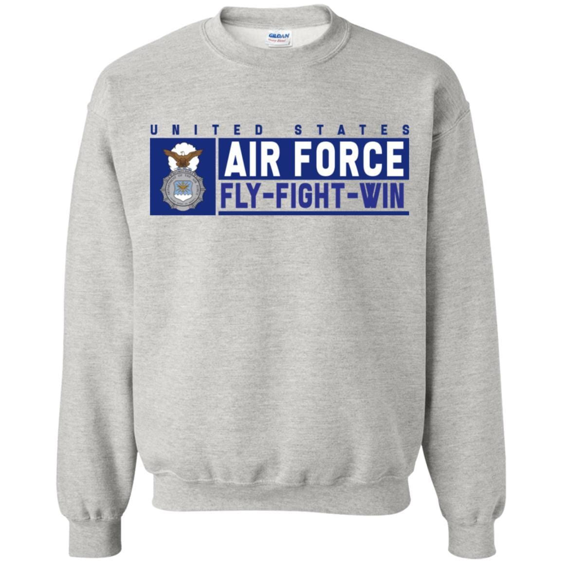 US Air Force Security Police Fly - Fight - Win Long Sleeve - Pullover Hoodie-TShirt-USAF-Veterans Nation
