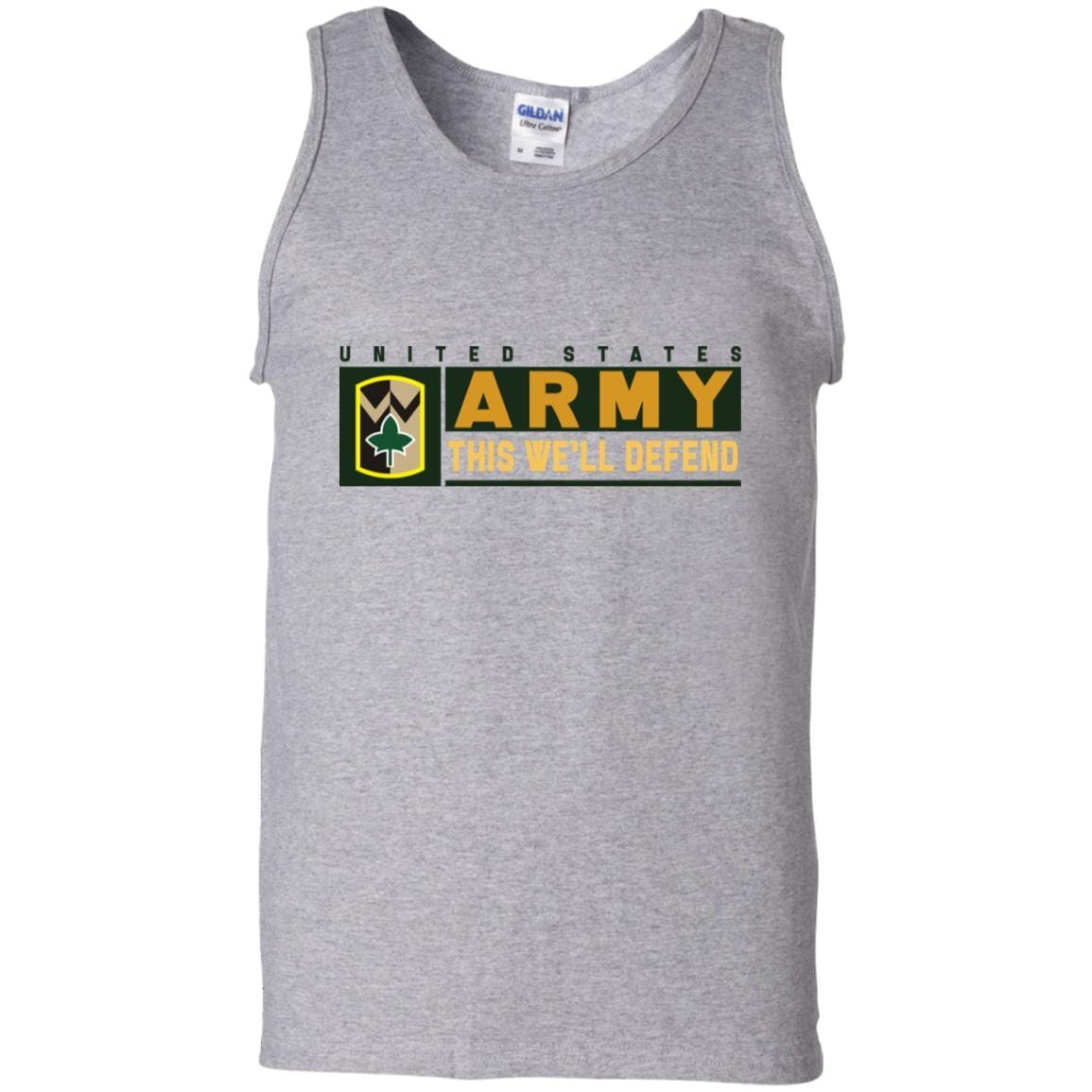 US Army 4TH SUSTAINMENT BRIGADE- This We'll Defend T-Shirt On Front For Men-TShirt-Army-Veterans Nation