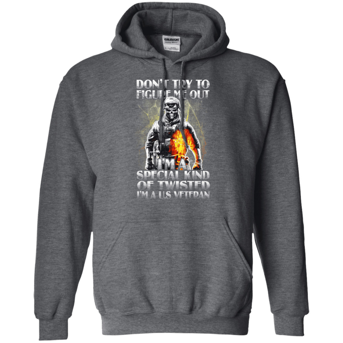Military T-Shirt "Don't Try to Figure Me Out - I'm A US Veteran"-TShirt-General-Veterans Nation