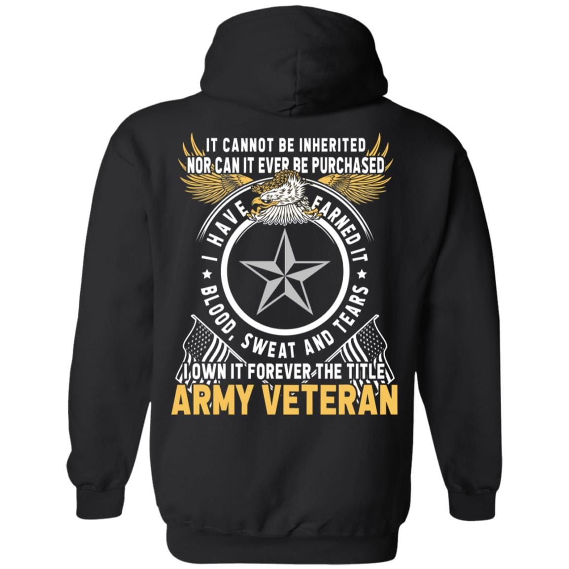 US Army O-7 Brigadier General O7 BG General Officer Ranks T-Shirt For Men On Back-TShirt-Army-Veterans Nation