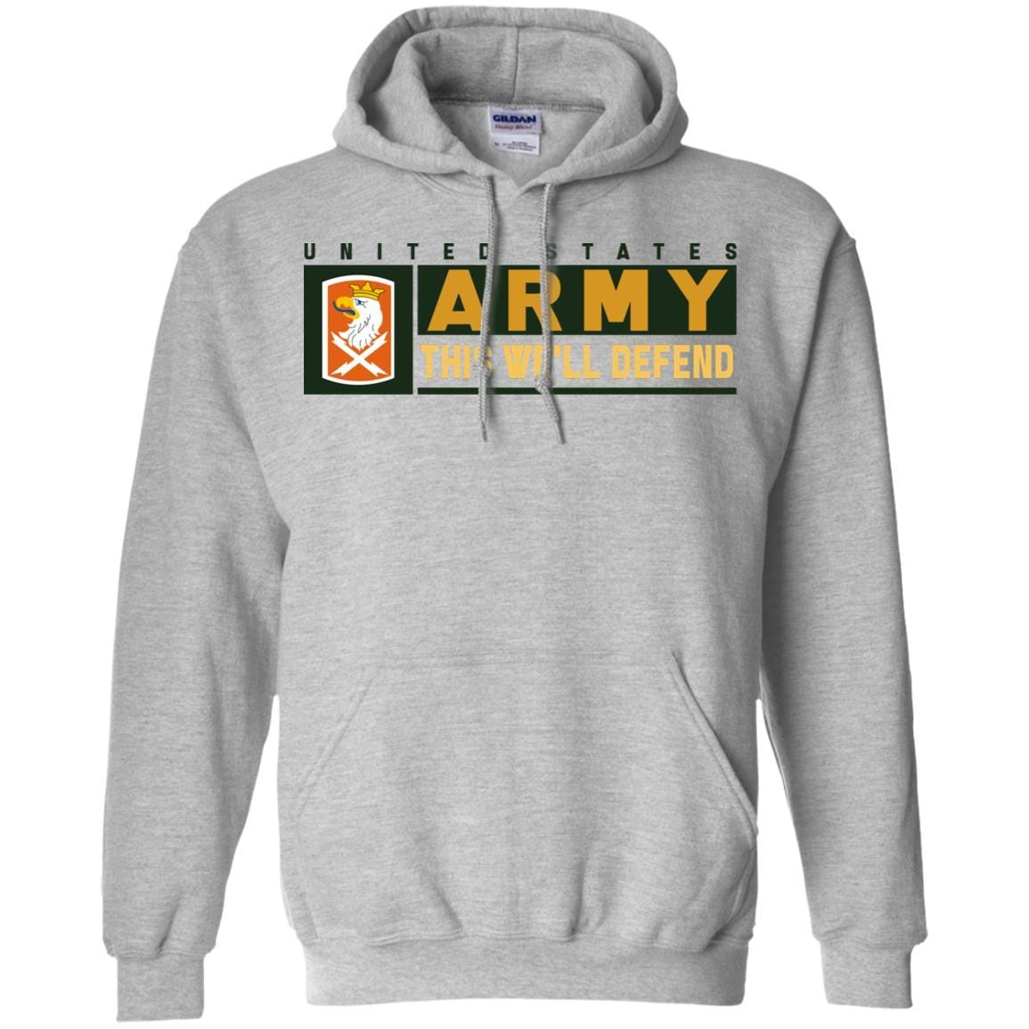 US Army 22ND SIGNAL BRIGADE- This We'll Defend T-Shirt On Front For Men-TShirt-Army-Veterans Nation
