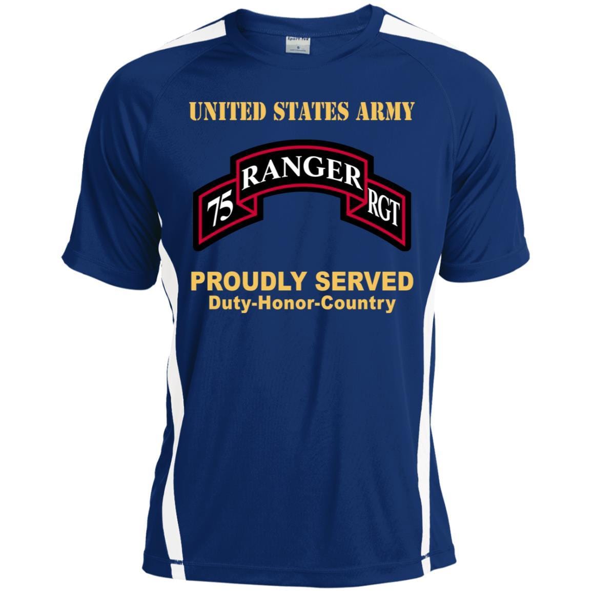 US ARMY 75TH RANGER REGIMENT - Proudly Served T-Shirt On Front For Men-TShirt-Army-Veterans Nation