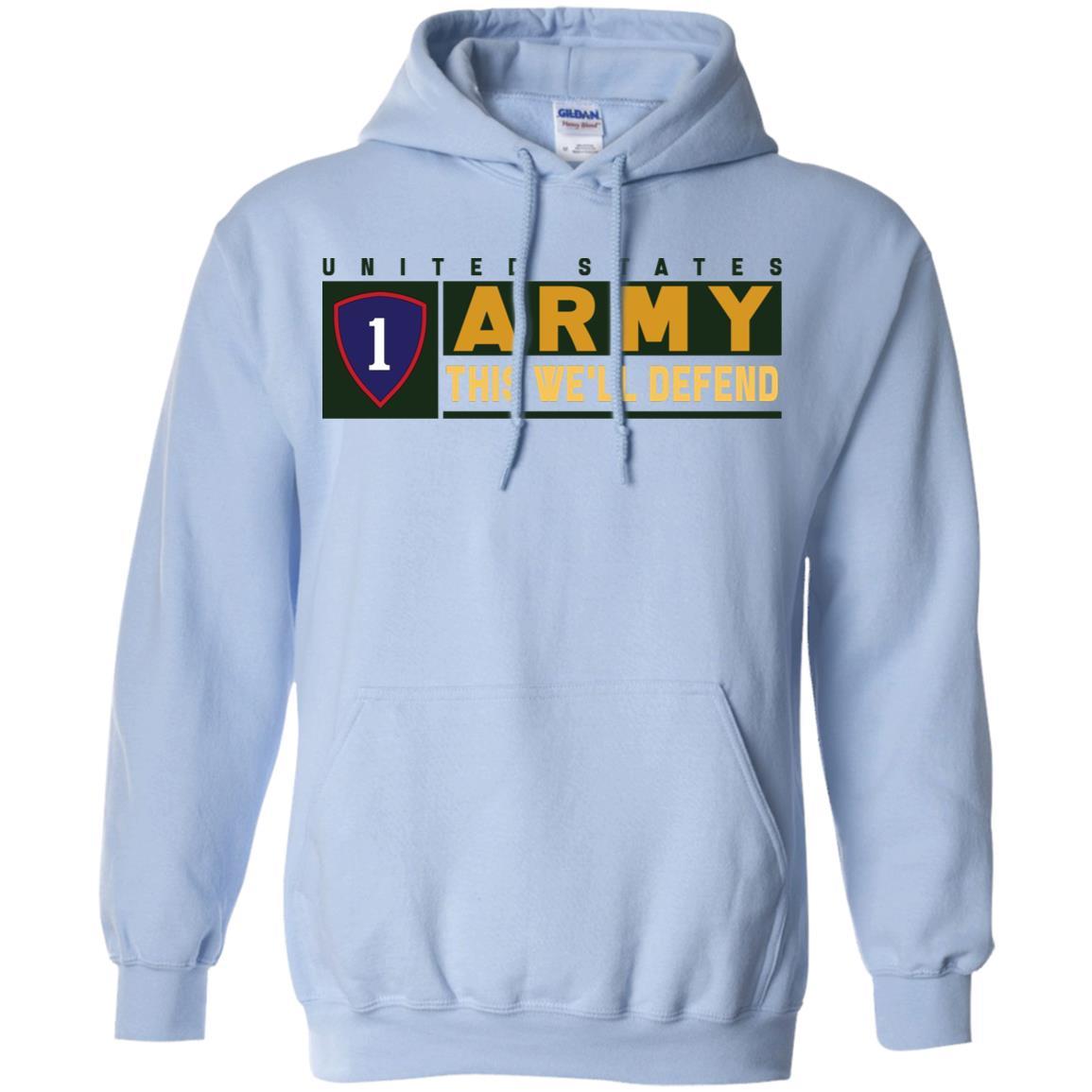 US Army 1ST PERSONNEL COMMAND- This We'll Defend T-Shirt On Front For Men-TShirt-Army-Veterans Nation