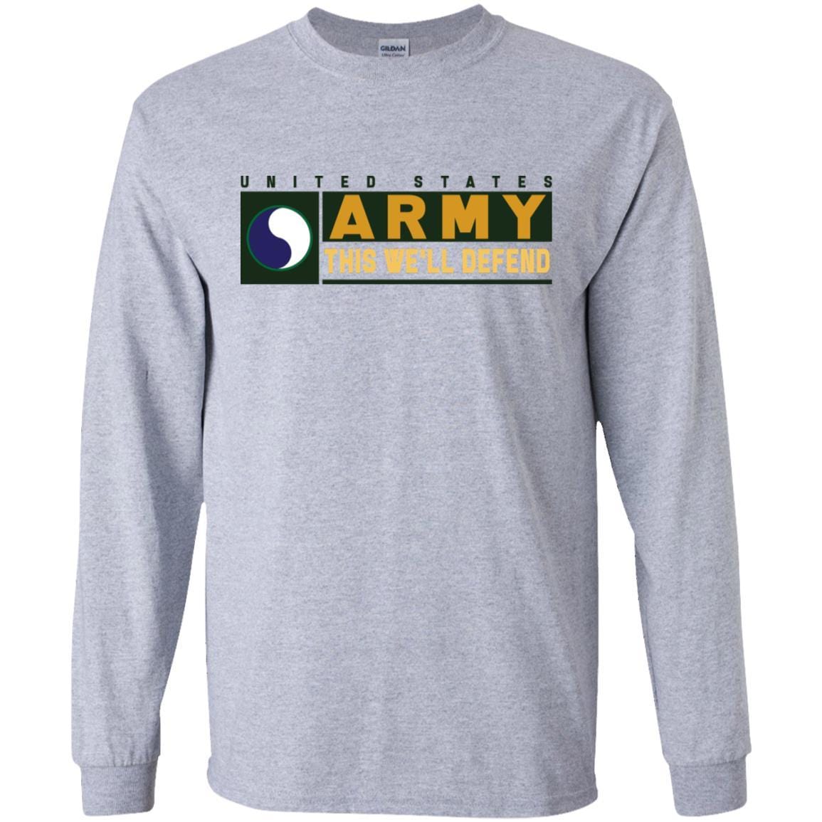 US Army 29TH INFANTRY DIVISION CSIB- This We'll Defend T-Shirt On Front For Men-TShirt-Army-Veterans Nation