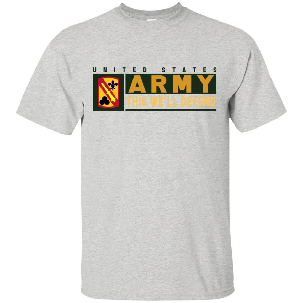 US Army 42 FIELD ARTILLERY BRIGADE- This We'll Defend T-Shirt On Front For Men-TShirt-Army-Veterans Nation