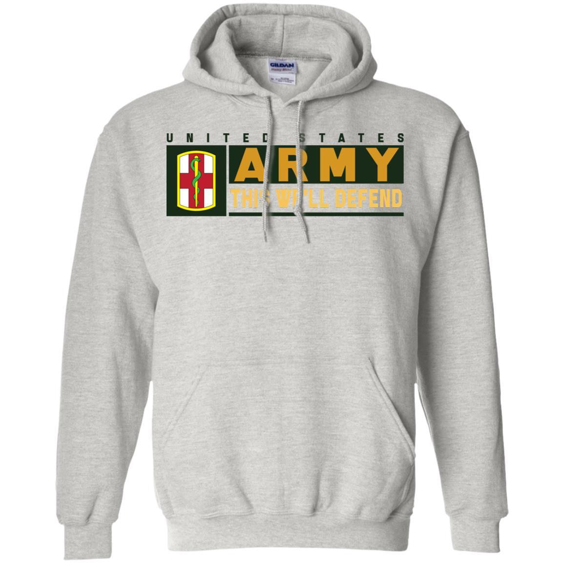 US Army 1ST MEDICAL BRIGADE- This We'll Defend T-Shirt On Front For Men-TShirt-Army-Veterans Nation