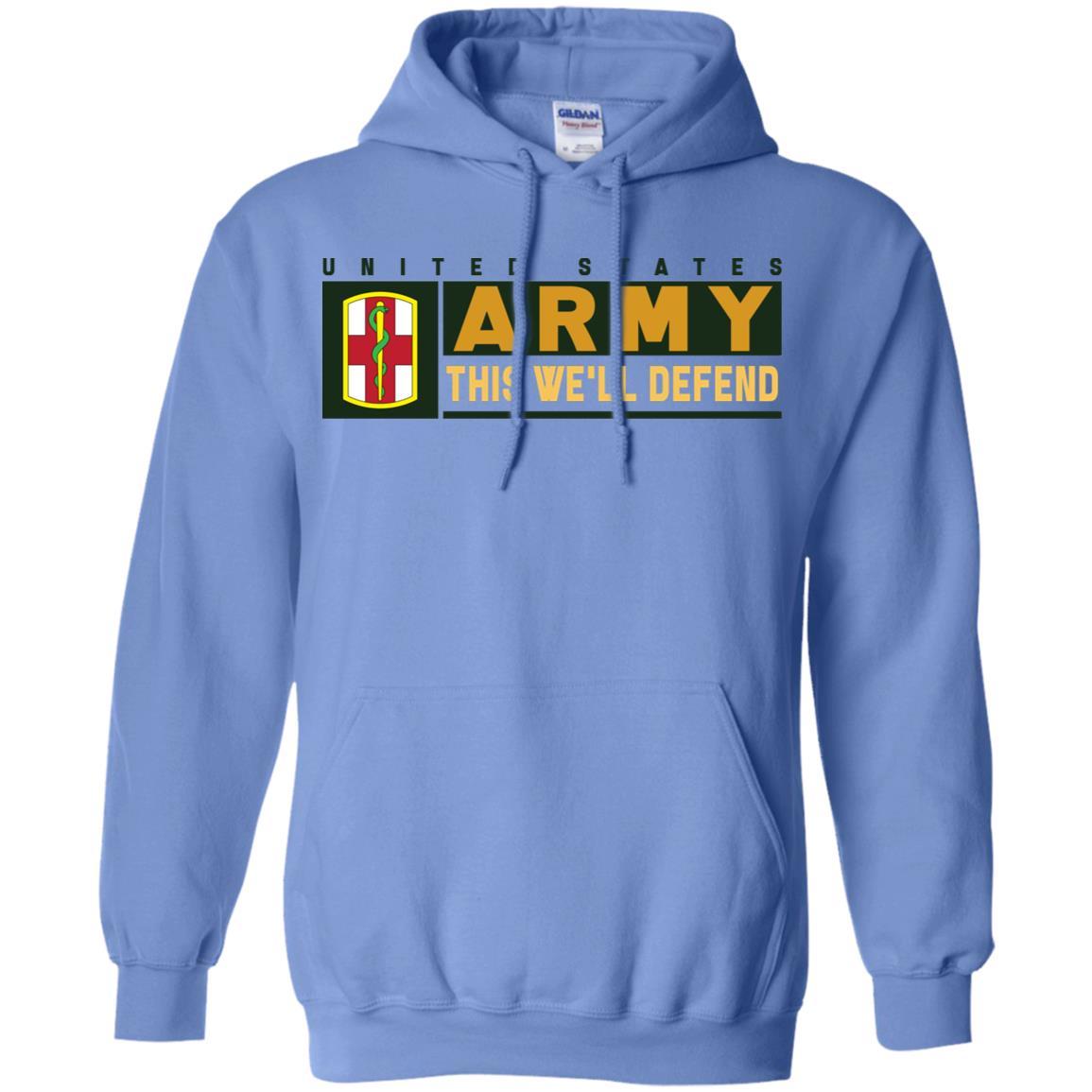 US Army 1ST MEDICAL BRIGADE- This We'll Defend T-Shirt On Front For Men-TShirt-Army-Veterans Nation