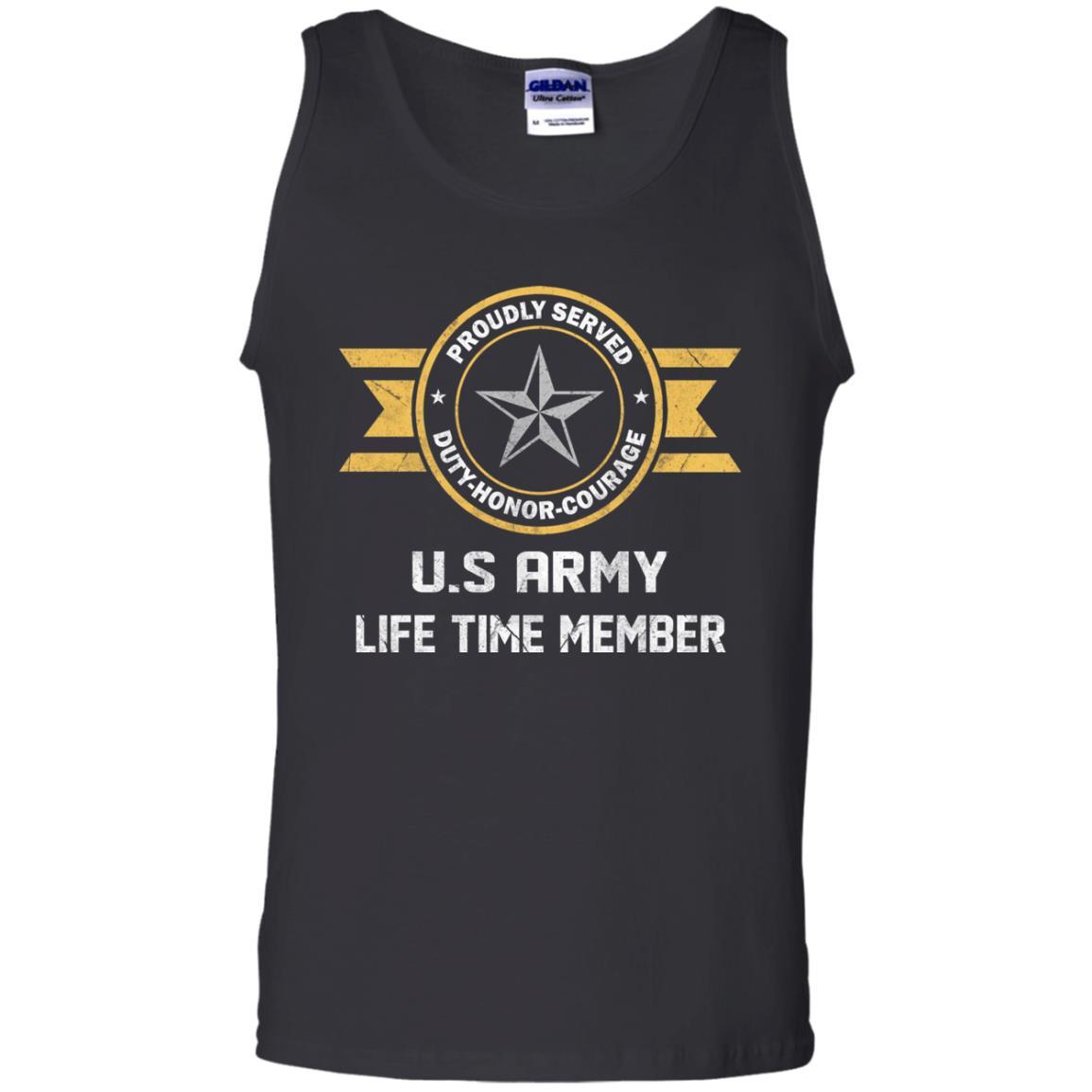 Life Time Member - US Army O-7 Brigadier General O7 BG General Officer Ranks Men T Shirt On Front-TShirt-Army-Veterans Nation