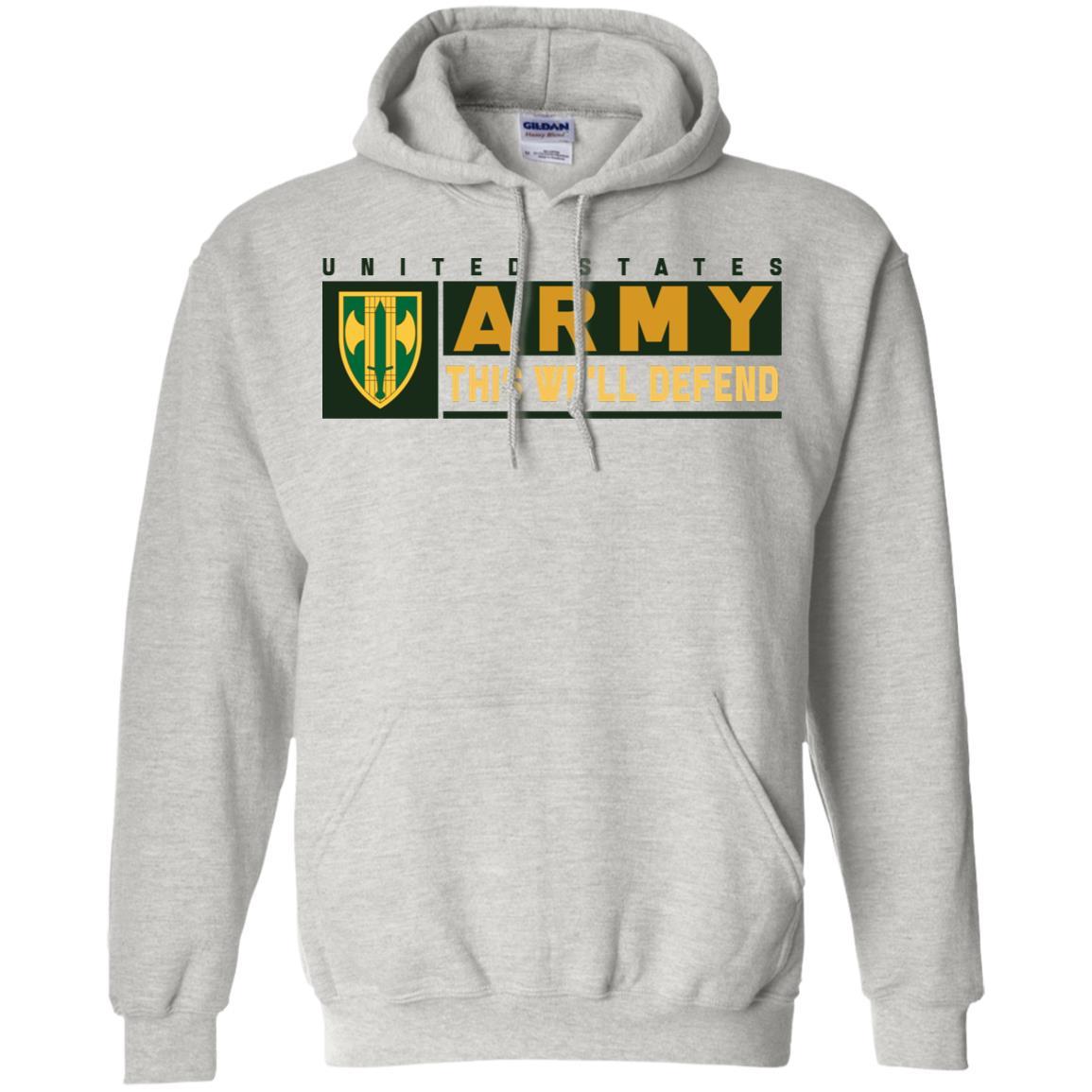 US Army 18TH MILITARY POLICE BRIGADE- This We'll Defend T-Shirt On Front For Men-TShirt-Army-Veterans Nation