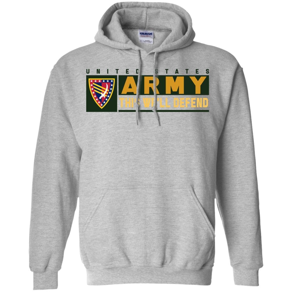 US Army 38 SUSTAINMENT BRIGADE- This We'll Defend T-Shirt On Front For Men-TShirt-Army-Veterans Nation
