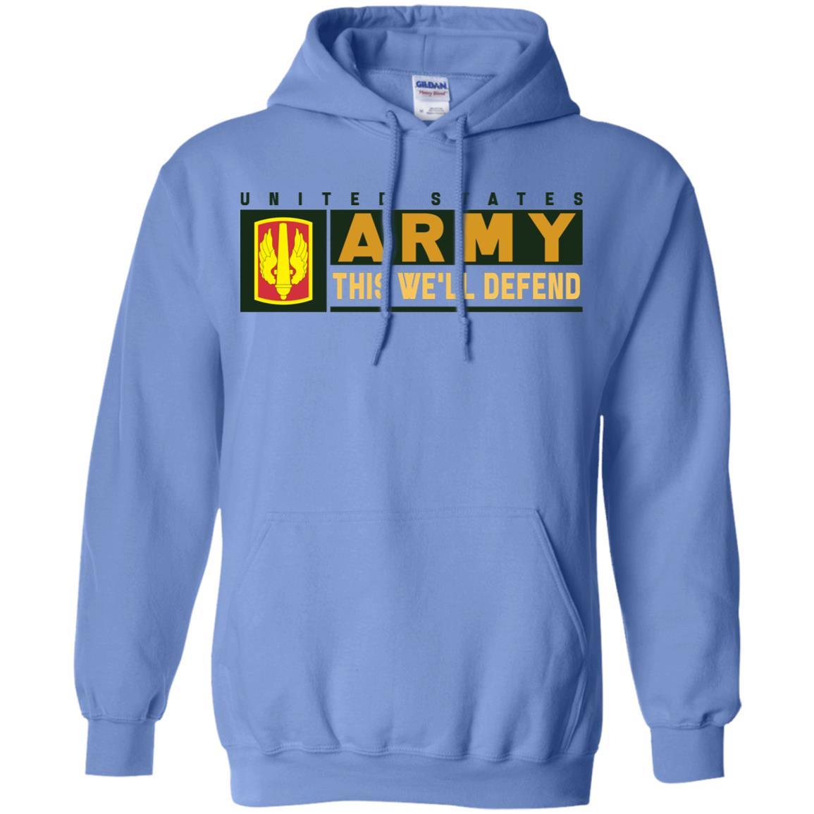 US Army 18TH FIELD ARTILLERY BRIGADE- This We'll Defend T-Shirt On Front For Men-TShirt-Army-Veterans Nation