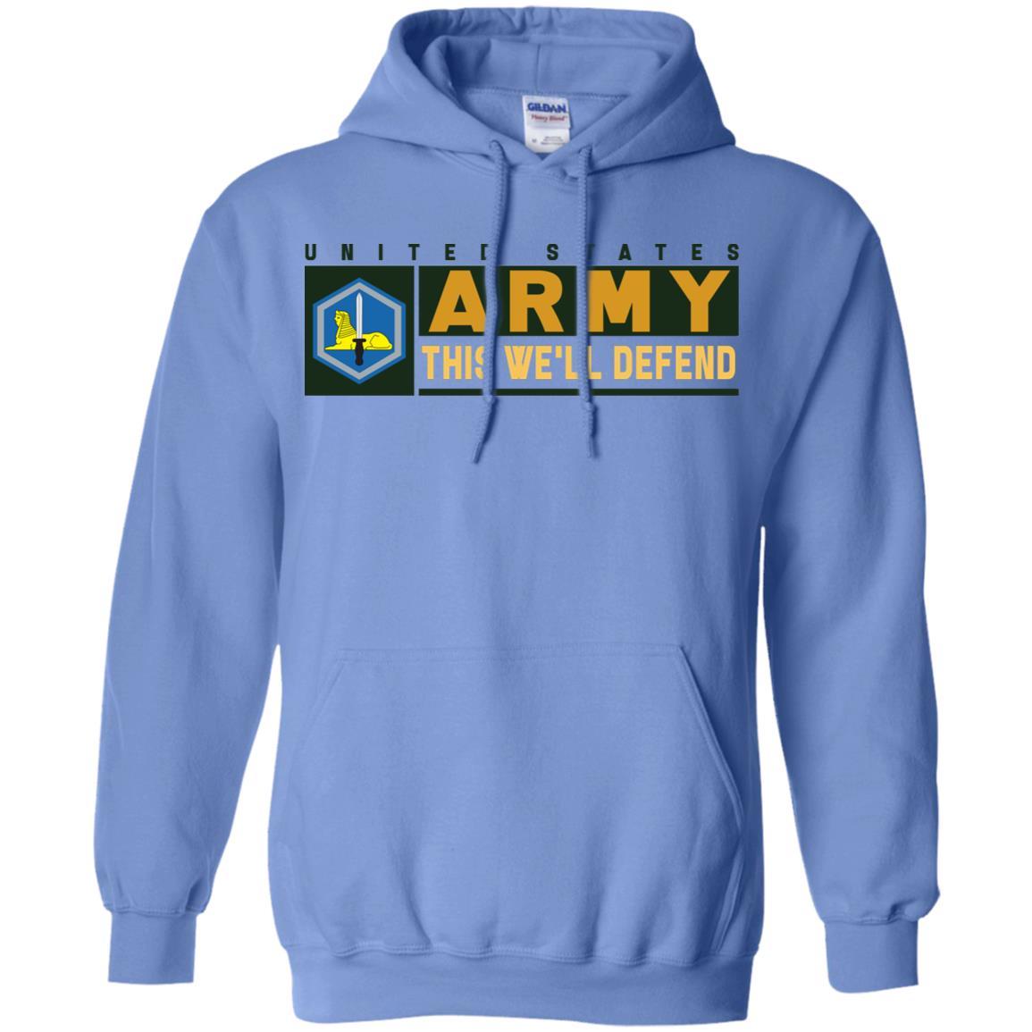 US Army 66TH MILITARY INTELLIGENCE BRIGADE- This We'll Defend T-Shirt On Front For Men-TShirt-Army-Veterans Nation