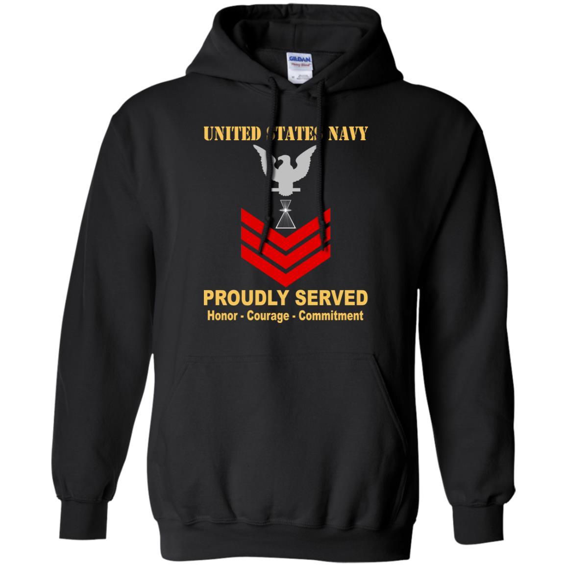 U.S Navy Aviation Photographer's Mate PH E-6 Rating Badges Proudly Served T-Shirt For Men On Front-TShirt-Navy-Veterans Nation