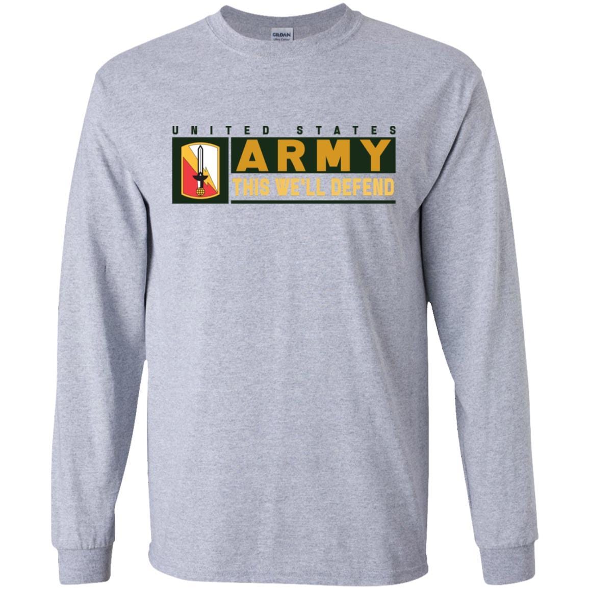 US Army 21ST SIGNAL BRIGADE- This We'll Defend T-Shirt On Front For Men-TShirt-Army-Veterans Nation