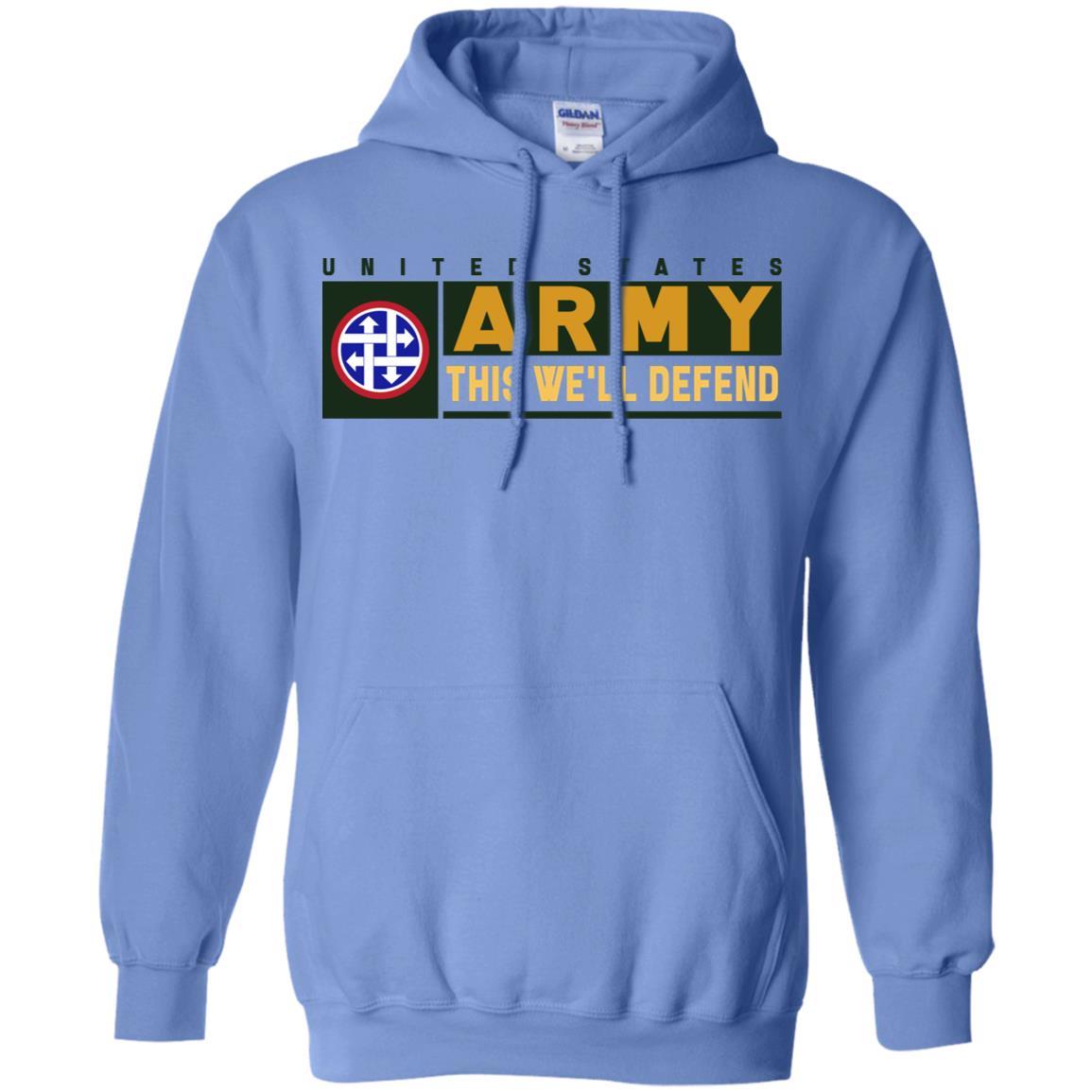 US Army 4TH SUSTAINMENT COMMAND- This We'll Defend T-Shirt On Front For Men-TShirt-Army-Veterans Nation