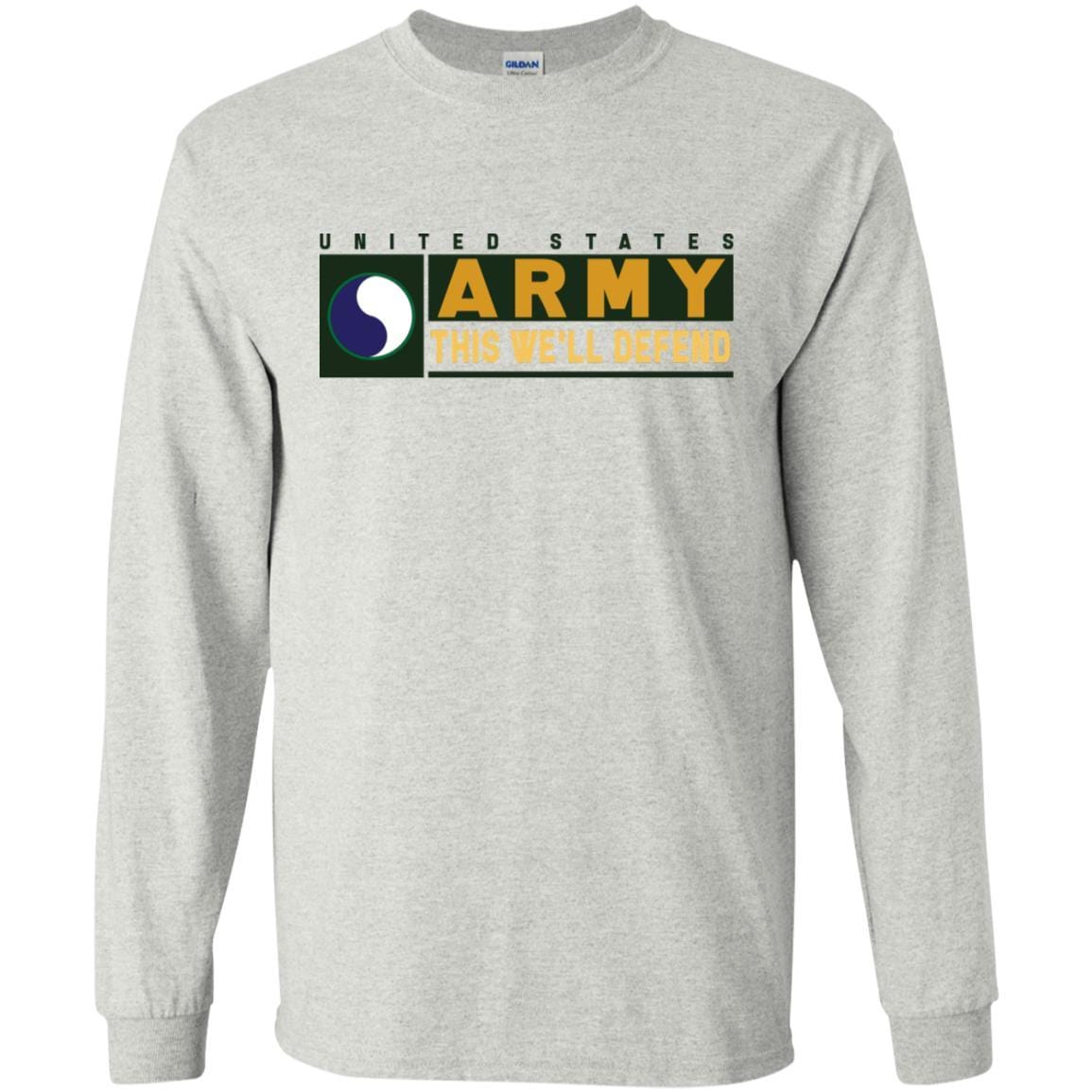 US Army 29TH INFANTRY DIVISION CSIB- This We'll Defend T-Shirt On Front For Men-TShirt-Army-Veterans Nation