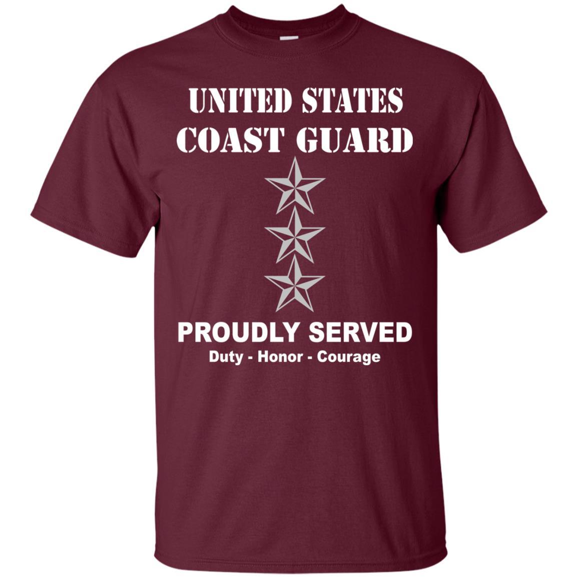 US Coast Guard O-9 Vice Admiral O9 VADM Flag Officer Men Front USCG T Shirt-TShirt-USCG-Veterans Nation