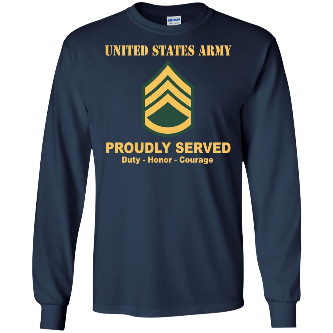 US Army E-6 Staff Sergeant E6 SSG Noncommissioned Officer Ranks Men Front Shirt US Army Rank-TShirt-Army-Veterans Nation