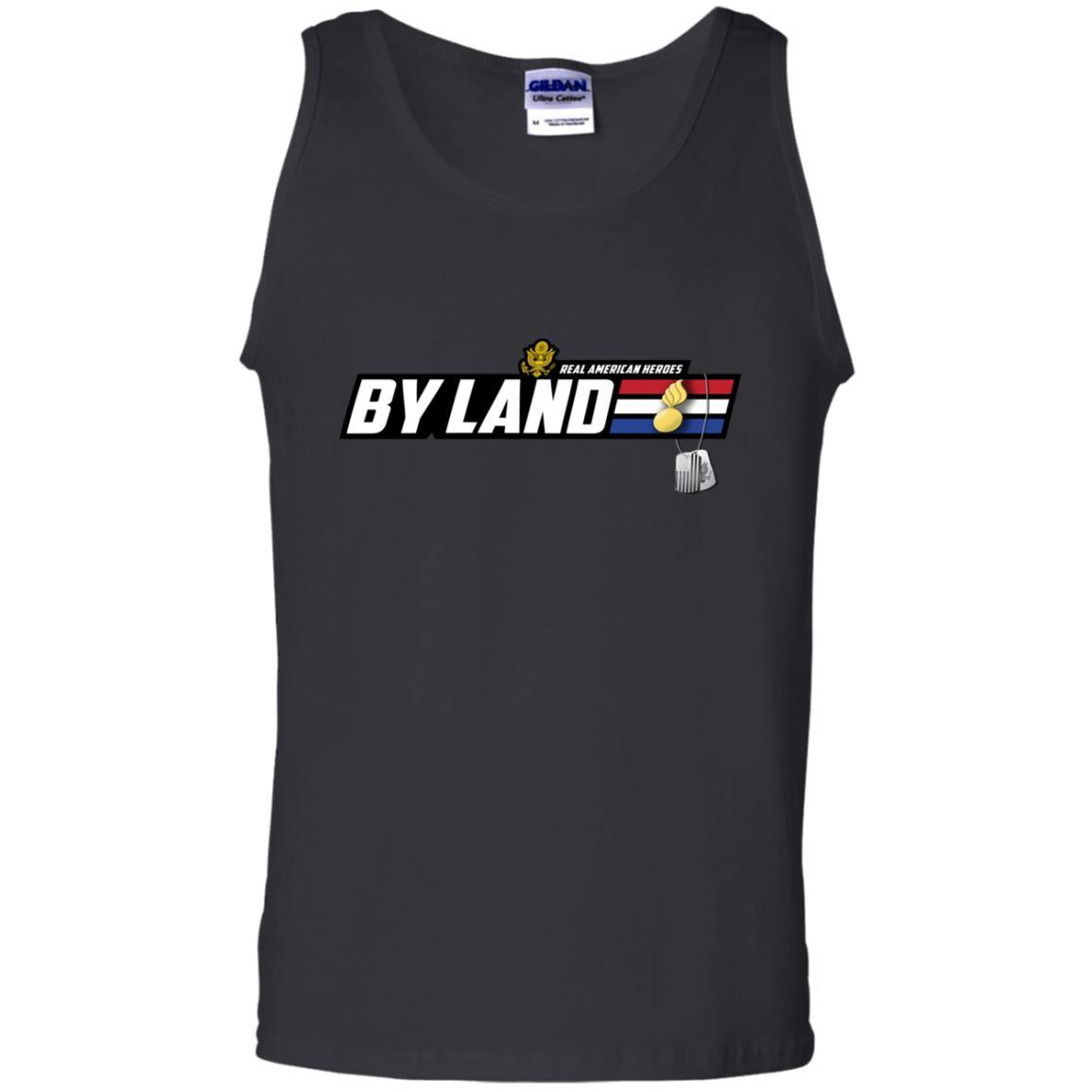 US Army T-Shirt "Ordnance Corps Real American Heroes By Land" On Front-TShirt-Army-Veterans Nation