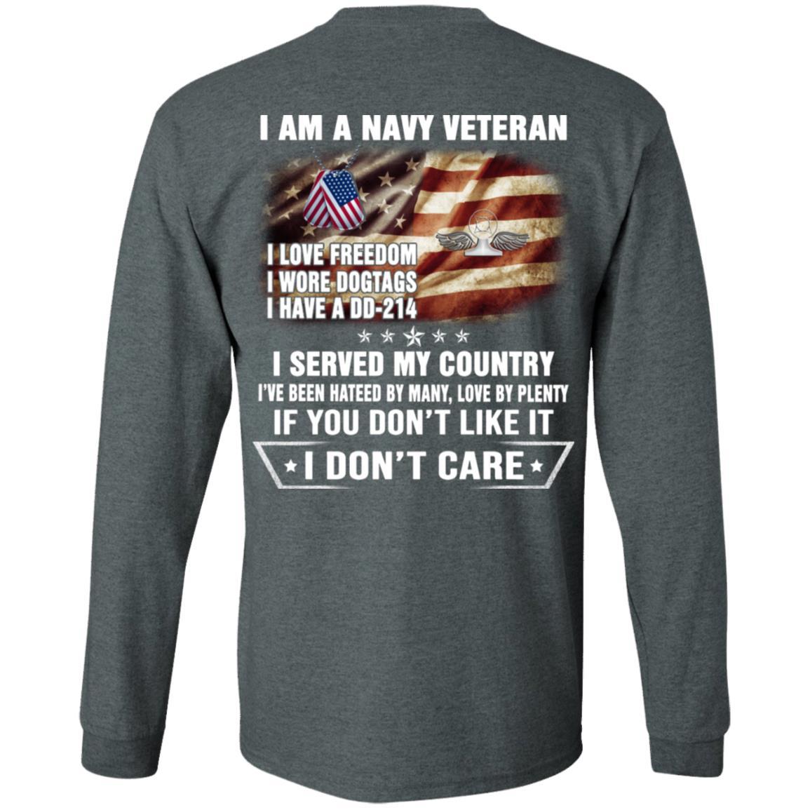 I Am A Navy Air Traffic Controller Navy AC Veteran T-Shirt On Back-TShirt-Navy-Veterans Nation