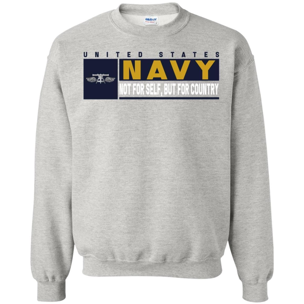 Navy Aviation Fire Control Tech Navy AQ- Not for self Long Sleeve - Pullover Hoodie-TShirt-Navy-Veterans Nation
