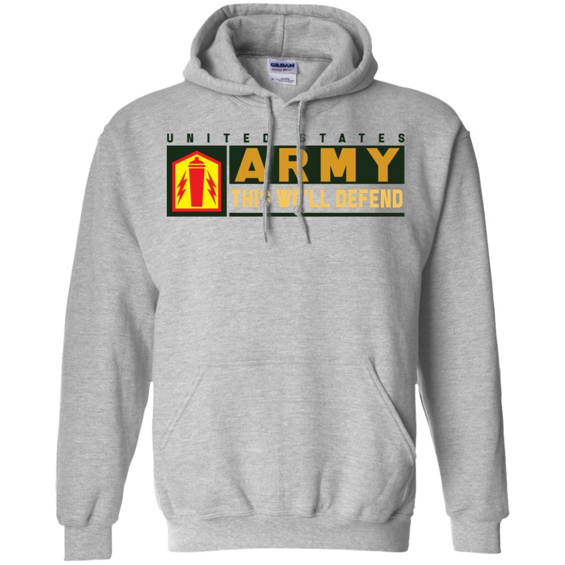 US Army 41 FIRES BRIGADE- This We'll Defend T-Shirt On Front For Men-TShirt-Army-Veterans Nation