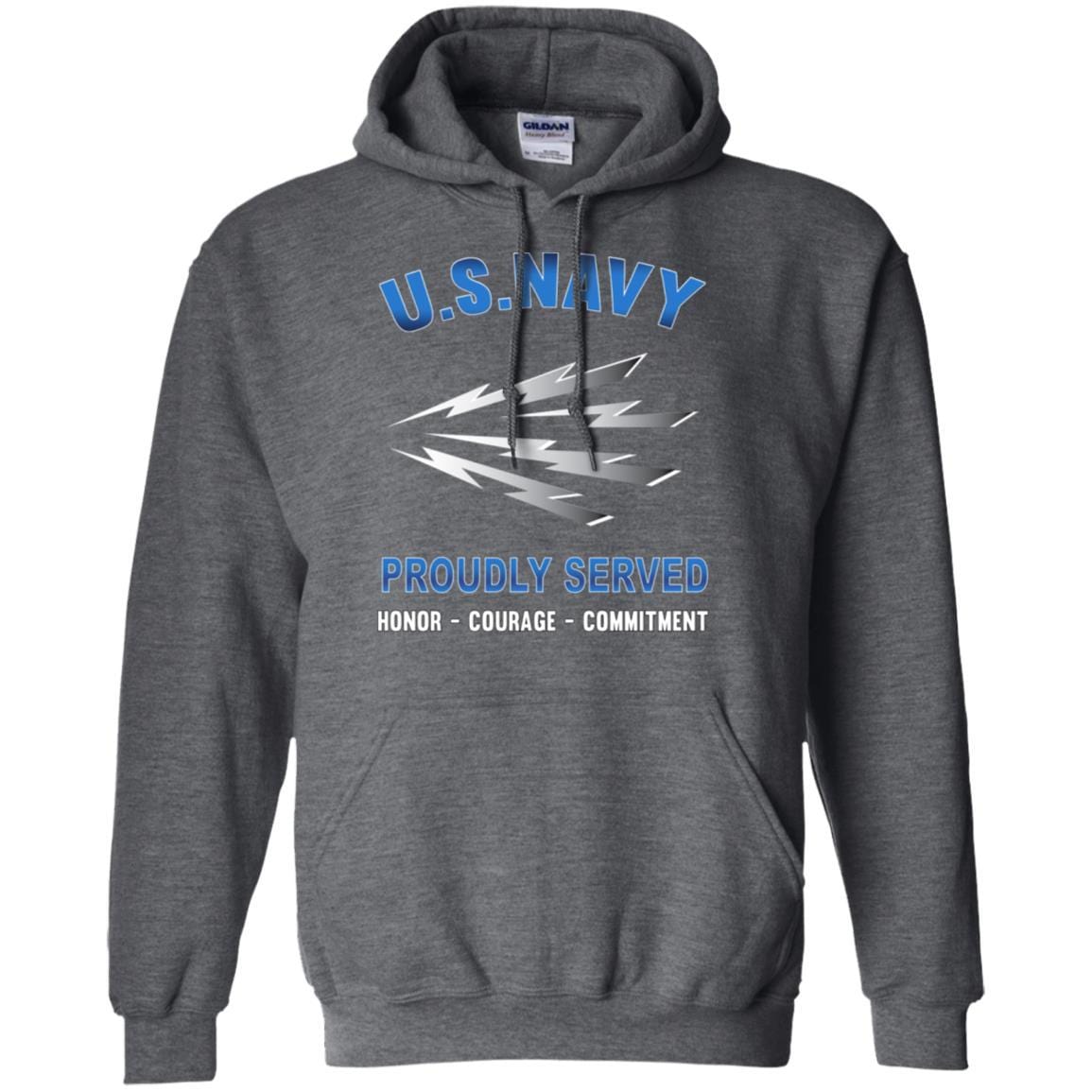 U.S Navy Radioman Navy RM - Proudly Served T-Shirt For Men On Front-TShirt-Navy-Veterans Nation