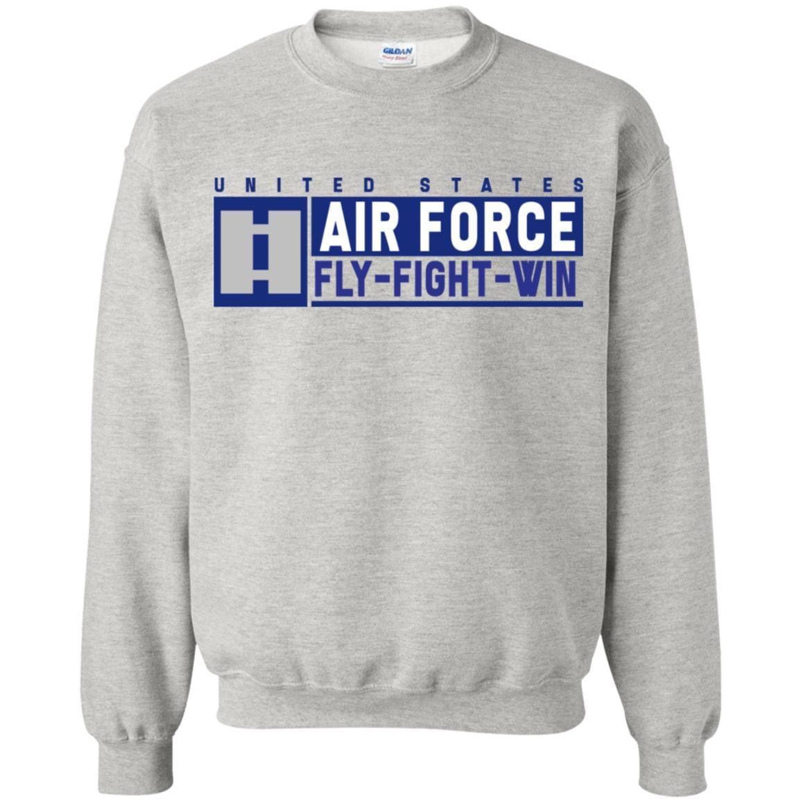 US Air Force O-3 Captain Fly - Fight - Win Long Sleeve - Pullover Hoodie-TShirt-USAF-Veterans Nation
