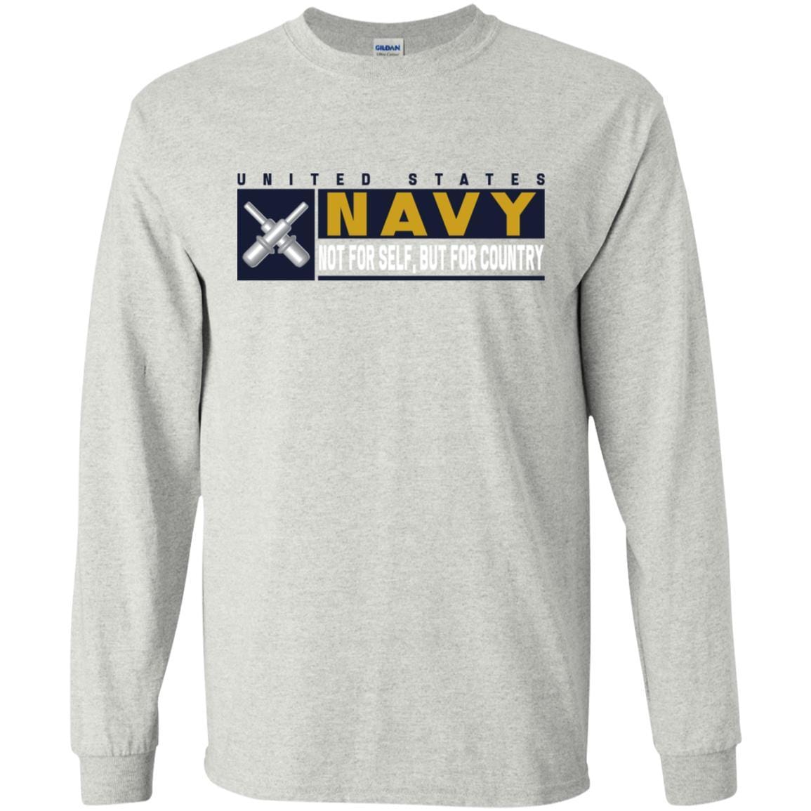 U.S Navy Gunner's mate Navy GM- Not for self Long Sleeve - Pullover Hoodie-TShirt-Navy-Veterans Nation