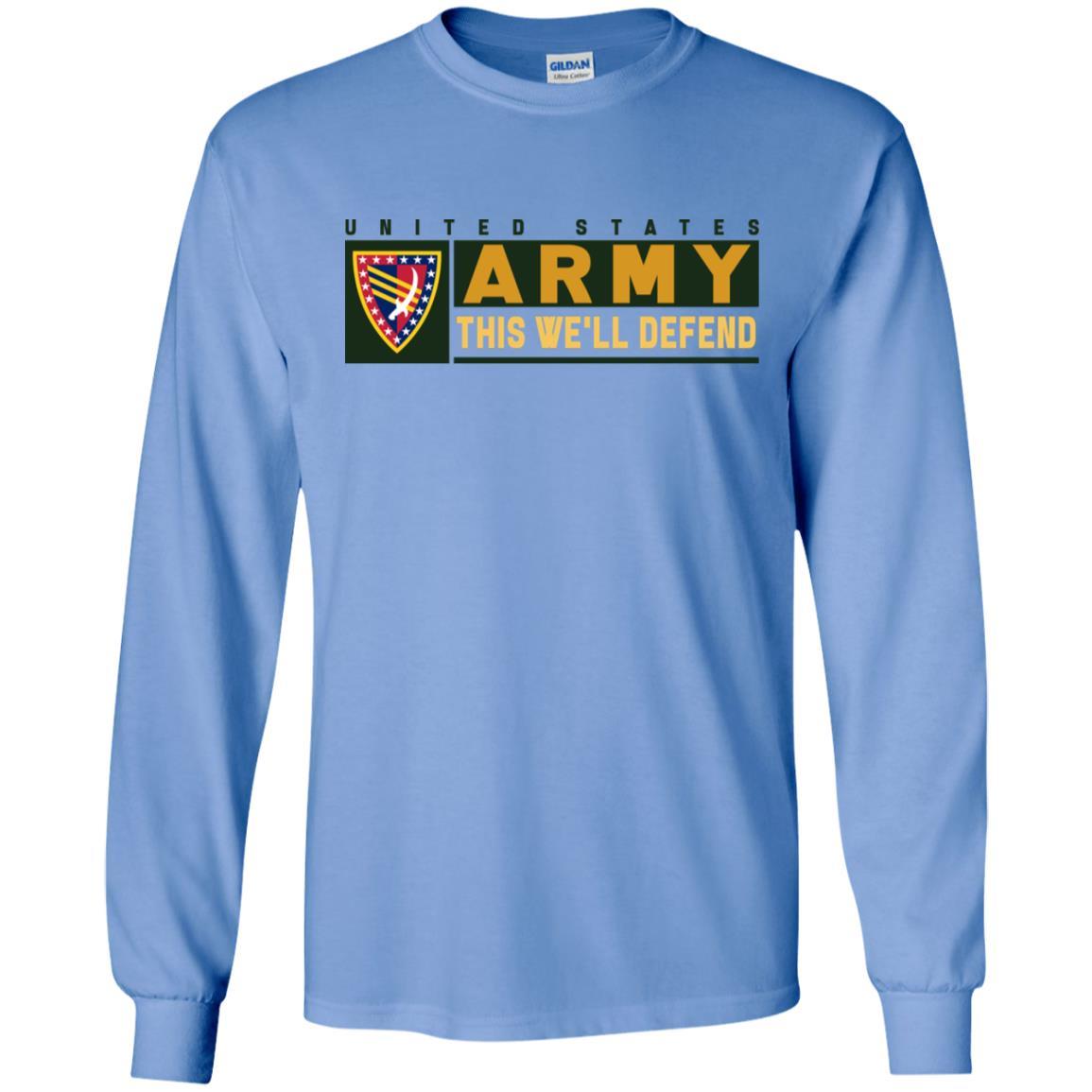 US Army 38 SUSTAINMENT BRIGADE- This We'll Defend T-Shirt On Front For Men-TShirt-Army-Veterans Nation
