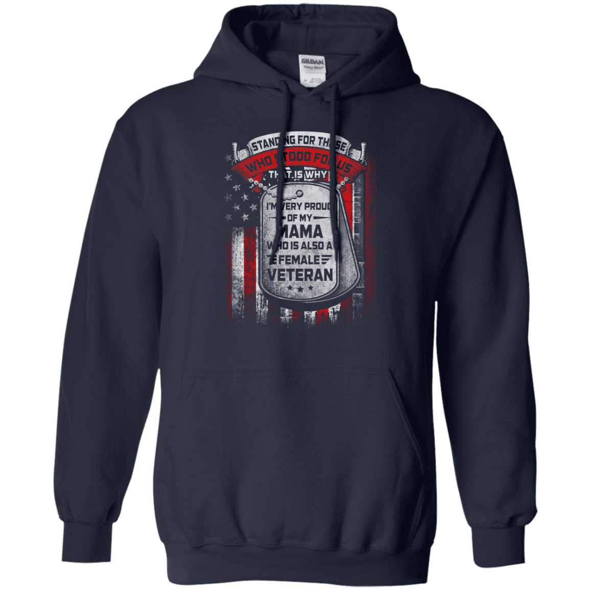 Military T-Shirt "Standing For Those Who Stood For Us" Front-TShirt-General-Veterans Nation