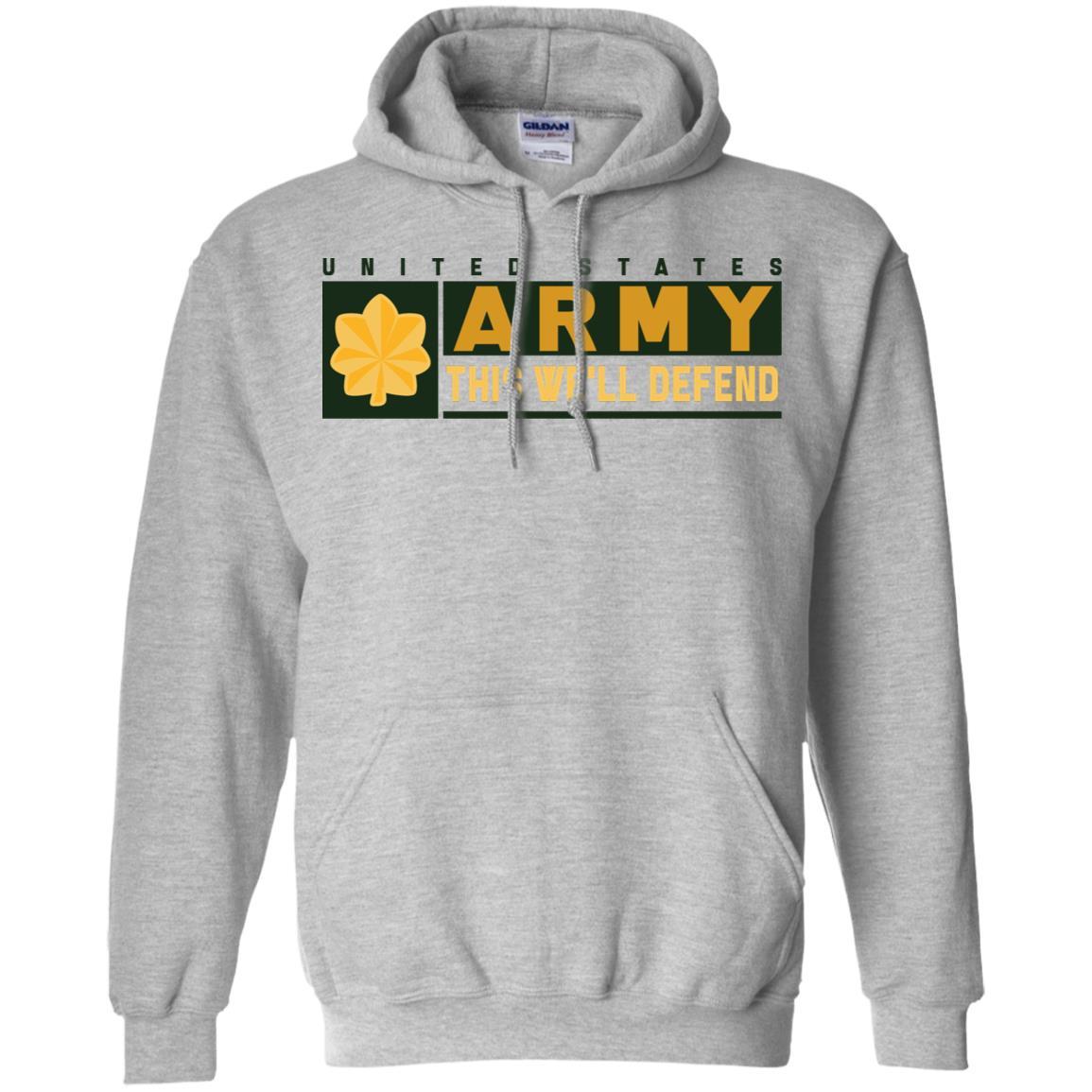 US Army O-4 This We Will Defend T-Shirt On Front For Men-TShirt-Army-Veterans Nation