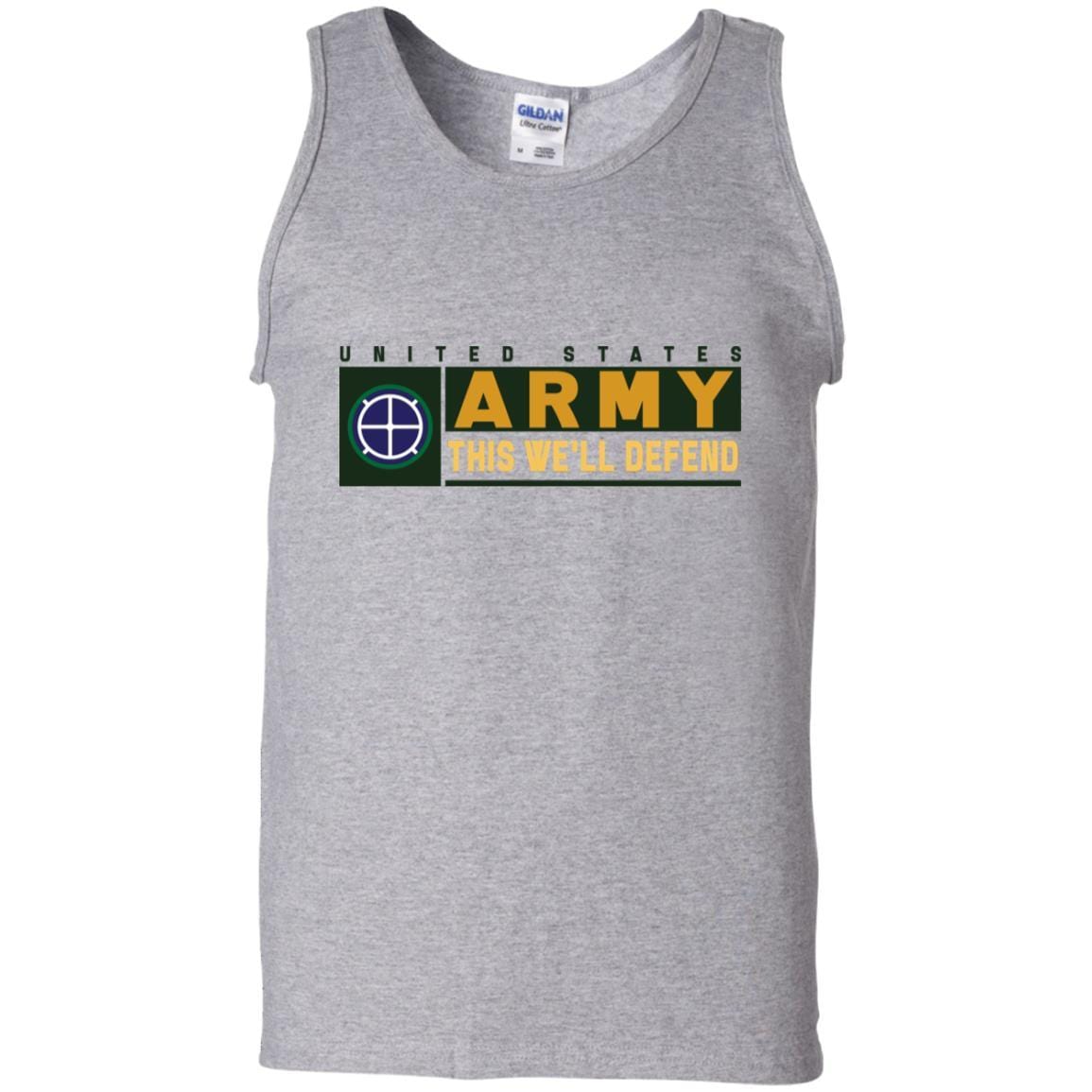 US Army 35TH INFANTRY DIVISION- This We'll Defend T-Shirt On Front For Men-TShirt-Army-Veterans Nation